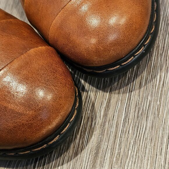 Rieker Brown Leather European Comfort Shoes Booties Slip On Size 6 US - Picture 10 of 12